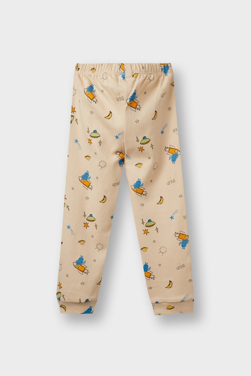 ديفاكتو طقم بيجاما بيبي اولادي قصة عادية - قطعتين - Image 3